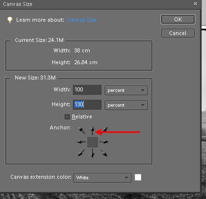 Canvas size