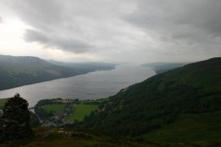 Loch Rannoch with dark clouds