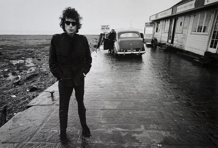 Bob Dylan at Aust ferry, May 1966