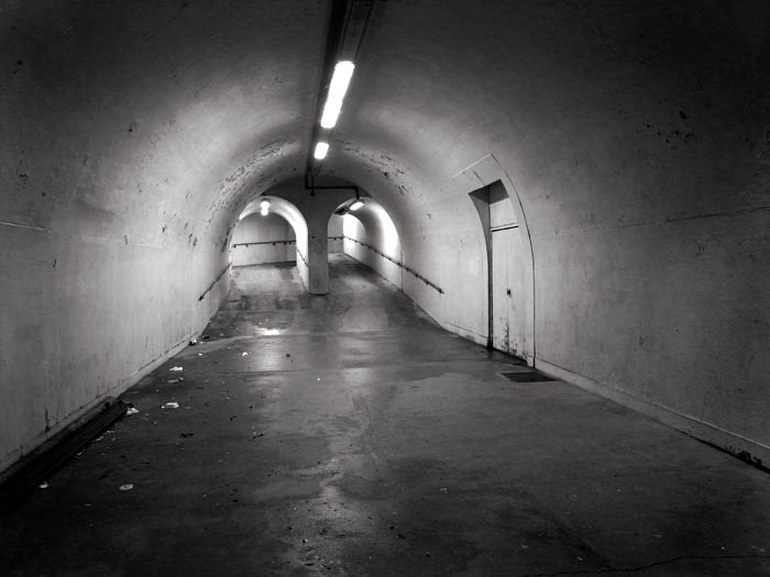 Tunnel behind Brighton Beach