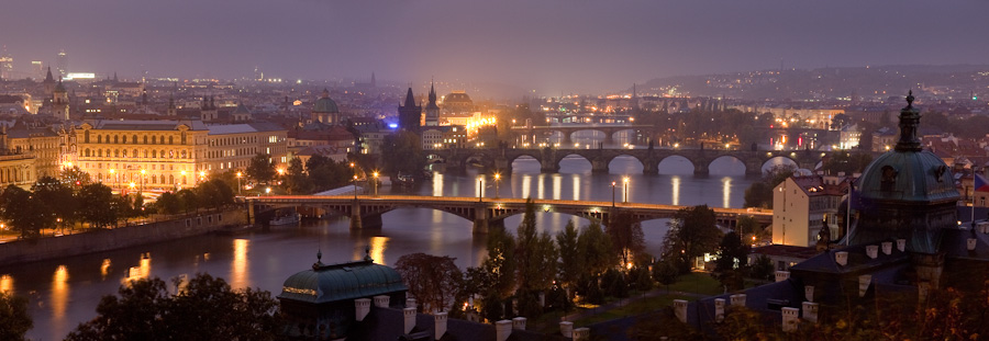 Dawn over Prague