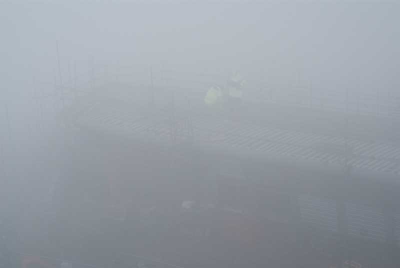 Contruction workers, Snowdon summit station